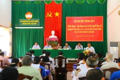 Quang cảnh hội nghị hiệp thương ở thành phố Cần Thơ. (Nguồn: TTXVN)