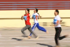 Vận động viên nữ khuyết tật thi chạy. (Ảnh minh họa. Nguồn: TTXVN)