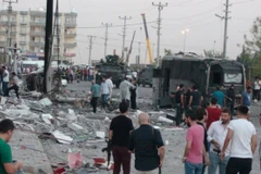 Hiện trường vụ đánh bom ở Thổ Nhĩ Kỳ. (Nguồn: Reuters)