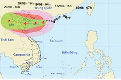 Bão số 3 đi vào đất liền các tỉnh phía Đông Bắc Bộ và Thanh Hóa