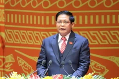 Đồng chí Phạm Xuân Đương, Ủy viên Trung ương Đảng, Phó Trưởng ban thường trực Ban Kinh tế Trung ương trình bày tham luận. (Ảnh: TTXVN)