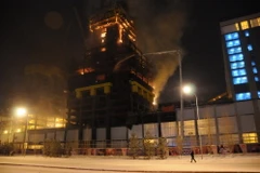 Hiện trường của vụ việc. (Nguồn: THX/TTXVN) 