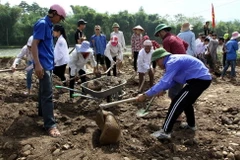 Một hoạt động của đoàn viên, thanh niên. (Ảnh: Thế Duyệt/TTXVN)