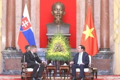Chủ tịch nước Trần Đại Quang tiếp Thủ tướng Slovakia, ngài Robert Fico đang thăm chính thức Việt Nam. (Ảnh: Nhan Sáng/TTXVN)