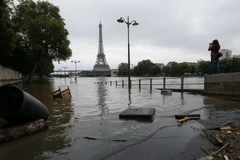 Lụt lội ở Paris. (Nguồn: AP)