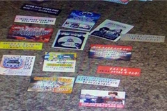 Tờ rơi, đĩa CD tuyên truyền của Triều Tiên từng bị cảnh sát Hàn Quốc thu giữ. (Nguồn: Yonhap)