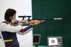 Nguyễn Thị Lệ Quyên đạt 344 điểm. (Ảnh: Hoàng Hà/TTXVN)