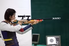 Nguyễn Thị Lệ Quyên đạt 344 điểm. (Ảnh: Hoàng Hà/TTXVN)