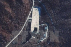 Trung tâm vũ trụ Sohae ở huyện Cholsan, tỉnh Bắc Phyongan, Triều Tiên ngày 23/11/2012. (Nguồn: THX/TTXVN)