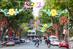 Các tuyến phố Thủ Đô sẽ vắng bóng xe tải vào giờ cao điểm trong dịp Tết Nguyên đán (Ảnh: Đức Giang/TTXVN)