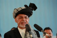 Tổng thống Afghanistan Ashraf Ghani phát biểu tại thủ đô Kabul. (Ảnh: THX/TTXVN)