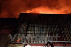 Lửa ngùn ngụt "nuốt" dãy nhà xưởng rộng 1.000m2