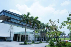 Khách sạn JW Marriot do Tập đoàn Bitexco làm chủ đầu tư vừa qua đã vinh dự được Tổng thống Mỹ Barrack Obama lựa chọn là điểm nghỉ chân trong chuyến thăm Thủ đô Hà Nội. (Ảnh: Võ Phương/Vietnam+) 