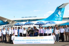 VASCO đã mở chuyến bay hàng ngày giữa Cà Mau-Thành phố Hồ Chí Minh. (Ảnh: PV/Vietnam+)