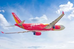 Máy bay của hãng hàng không Vietjet sử dụng để khai thác các đường bay quốc tế. (Ảnh: PV/Vietnam+)