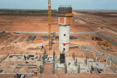 Dự án Đài kiểm soát không lưu tại Cảng Hàng không Quốc tế Long Thành do VATM làm chủ đầu tư. (Ảnh: PV/Vietnam+)
