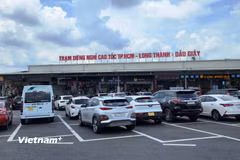 Một trạm dừng nghỉ trên cao tốc được đưa vào vận hành và khai thác. (Ảnh minh họa: Vietnam+)