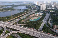 Dự án đường Vành đai 5 sẽ mở rộng không gian phát triển cho Thủ đô và các địa phương lân cận. (Ảnh: PV/Vietnam+)