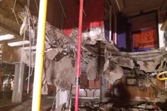 Hiện trường vụ sập hộp đêm. (Nguồn: dailymail)