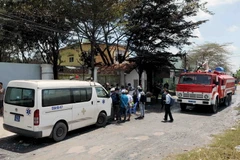 Hiện trường xảy ra vụ việc. (Ảnh: An Hiếu/TTXVN)