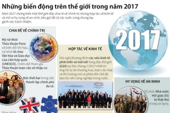 [Infographics] Những biến động trên thế giới trong năm 2017