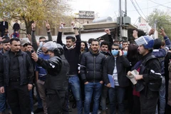 Người Kurd biểu tình ở thành phố Sulaimaniyah, ngày 19/12. (Nguồn: AFP)