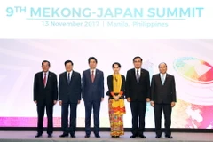 Thủ tướng Chính phủ Nguyễn Xuân Phúc và các trưởng đoàn tham dự hội nghị cấp cao Mekong-Nhật Bản lần thư 9. (Ảnh: Thống Nhất/TTXVN)