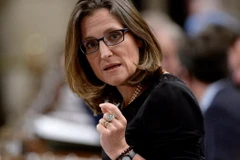 Ngoại trưởng Canada Chrystia Freeland. (Nguồn: The Canadian Press)