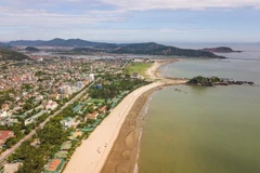 Biển Cửa Lò, thị xã Cửa Lò, tỉnh Nghệ An. (Ảnh: Trọng Đạt/TTXVN)