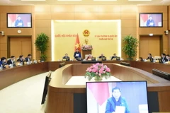 Toàn cảnh phiên họp thứ 19 của Ủy ban Thường vụ Quốc hội, sáng 13/12. (Ảnh: Trọng Đức/TTXVN)