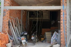 Khu vực hiện trường xảy ra tai nạn. (Ảnh: Xuân Triệu/TTXVN)