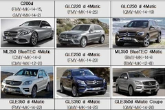 Một số dòng xe gian lận khí thải. (Nguồn: Yonhap)