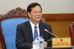 Thủ tướng Nguyễn Tấn Dũng phát biểu tại Lễ ra mắt Ủy ban Quốc gia APEC 2017. (Ảnh: Doãn Tấn/TTXVN)