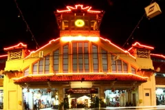 Nhà lồng chợ cổ, một kiến trúc nghệ thuật độc đáo của Cần Thơ. (Ảnh: Duy Khương/TTXVN)