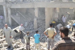 Thị trấn Zabadani tan hoang sau khi bị phe nổi dậy Syria chiếm giữ vào đầu năm 2012. (Nguồn: Getty Images)