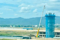 Công trình Đài kiểm soát không lưu Điện Biên mới đang được các đơn vị thi công gấp rút hoàn thành. (Nguồn ảnh: VATM)