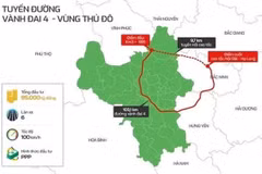 Phối cảnh dự án đường Vành đai 4-Vùng Thủ đô. (Nguồn: Báo Chính phủ)