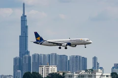 Máy bay của hãng hàng không Vietravel Airlines. (Ảnh: PV/Vietnam+)