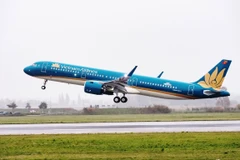 Vietnam Airlines sẽ khai thác đường bay Đà Nẵng-Đôn Mường với tần suất 7 chuyến/tuần bằng máy bay Airbus A321. (Ảnh: CTV/Vietnam+)