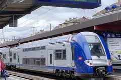 Tuyến đường sắt tốc độ cao tại một nước châu Âu. (Ảnh: PV/Vietnam+)