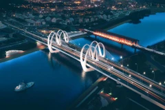 Phối cảnh cầu Đuống mới được triển khai thi công và hoàn thành vào năm 2025. (Ảnh: Bộ GTVT cung cấp)
