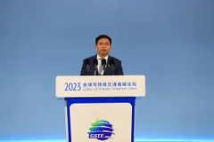 Bộ trưởng Giao thông Vận tải Nguyễn Văn Thắng nhấn mạnh, Việt Nam coi phát triển giao thông vận tải bền vững với môi trường là một ưu tiên tập trung. (Ảnh: CTV/Vietnam+)