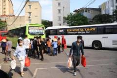 Thời gian qua, vận tải hành khách luôn đạt tăng trưởng 2 con số. (Ảnh: Việt Hùng/Vietnam+)