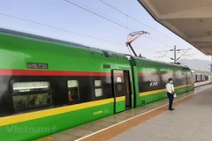 Tuyến đường sắt tốc độ cao của nước Lào. (Ảnh: Việt Hùng/Vietnam+)