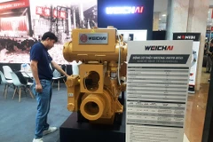 Triển lãm Thiết bị máy móc hàng hải và đóng tàu Việt Nam đã quy tụ hơn 100 doanh nghiệp cung cấp thiết bị máy móc, công nghệ trên thế giới. (Ảnh: Việt Hùng/Vietnam+)