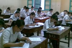 Trong phòng thi (Ảnh: Nguyễn Anh/Vietnam+)