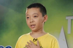 Thí sinh nhí Vũ Song Vũ từng gây "sốt" với bài My heart will go on (Nguồn: Internet)