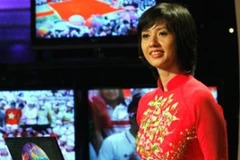 MC Tùng Chi sẽ trở lại trong Chương trình chung kết Đường lên đỉnh Olympia năm thứ 11. (Nguồn: Đài Truyền hình Việt Nam)