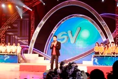 Tại trường quay chương trình SV (Nguồn: Đài Truyền hình Việt Nam)