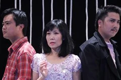 Cảnh trong vở "Cô gái đội mũ nồi xám" (Nguồn: Nhà hát Tuổi trẻ)